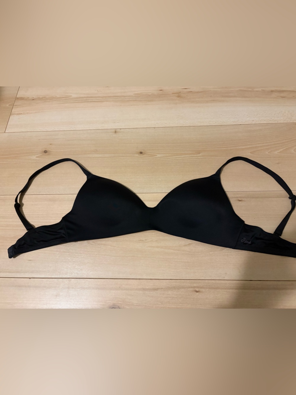 PINK Victoria's Secret Black Smooth Wear Everywhere Push Up Bra